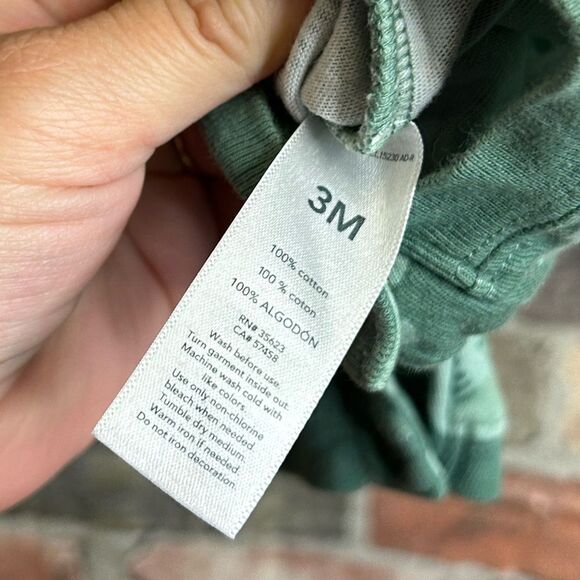 5 for $25🔥Carter's Green Dinosaur Hooded Shorts Romper Boys 3 Months - Picture 3 of 5